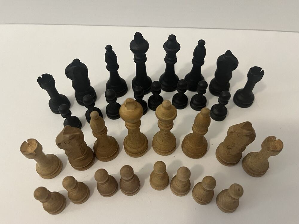 Very Rare Wm. F. Drueke & Co. Wooden Chess Set #1